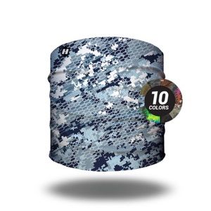 Hoo-Rag Digital Camo Headband in Blue